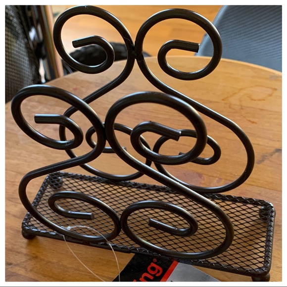 True Living Accents Nwt True Living Bronze Napkin Holder Poshmark